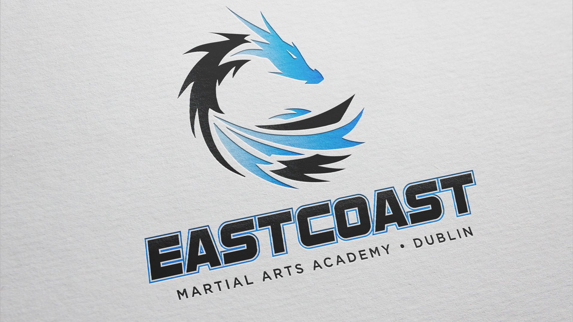 logo design for East coast martial arts in Dublin, Ireland